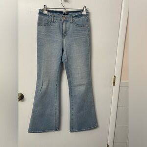Express 70”s flare light blue jeans size 4r